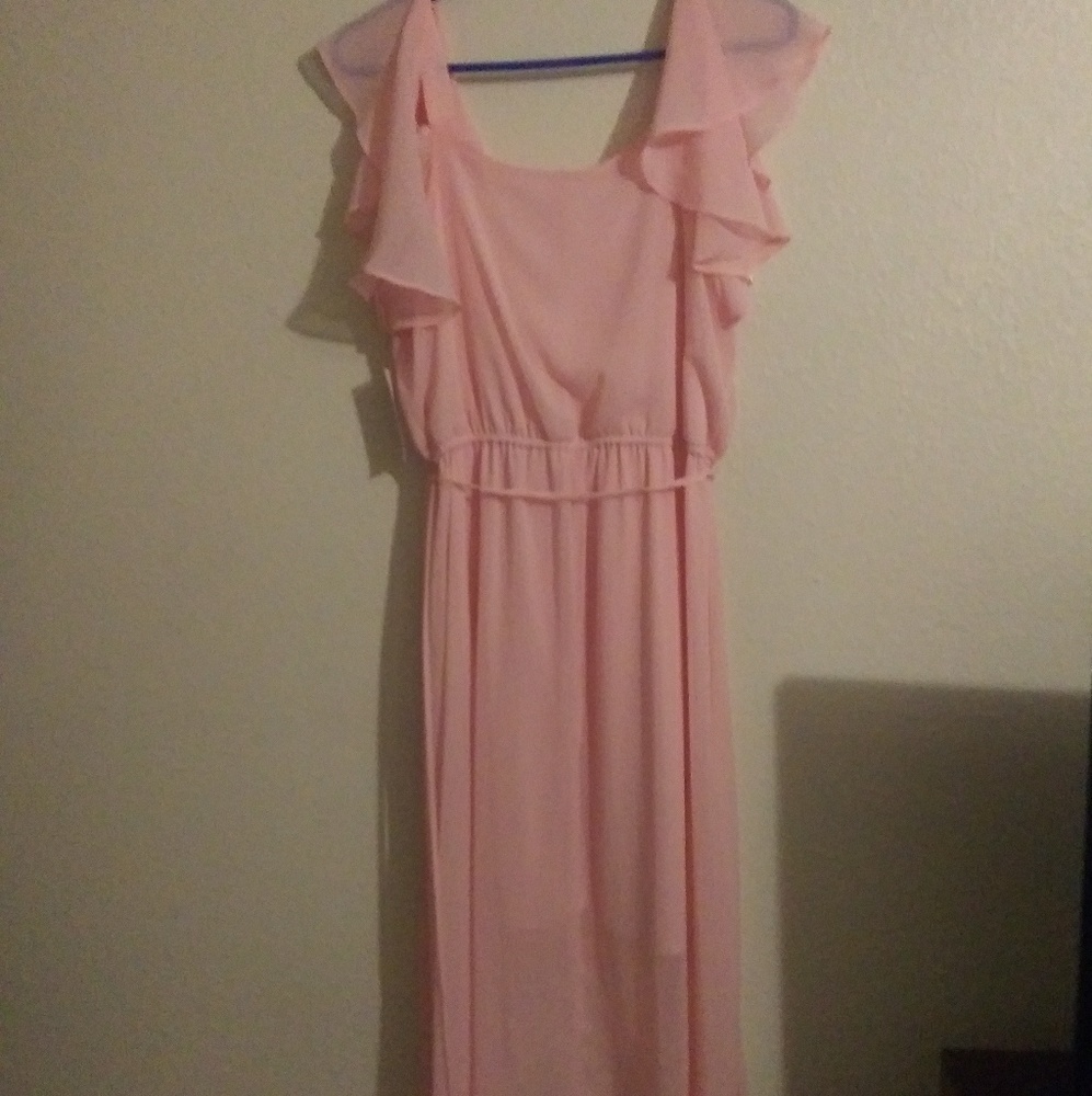 Large pink summer dress